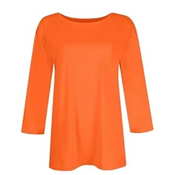 Philosophy Orange Women's Tunic Top 3/4 sleeves… sz 3X 🎃 - Picture 4 of 4